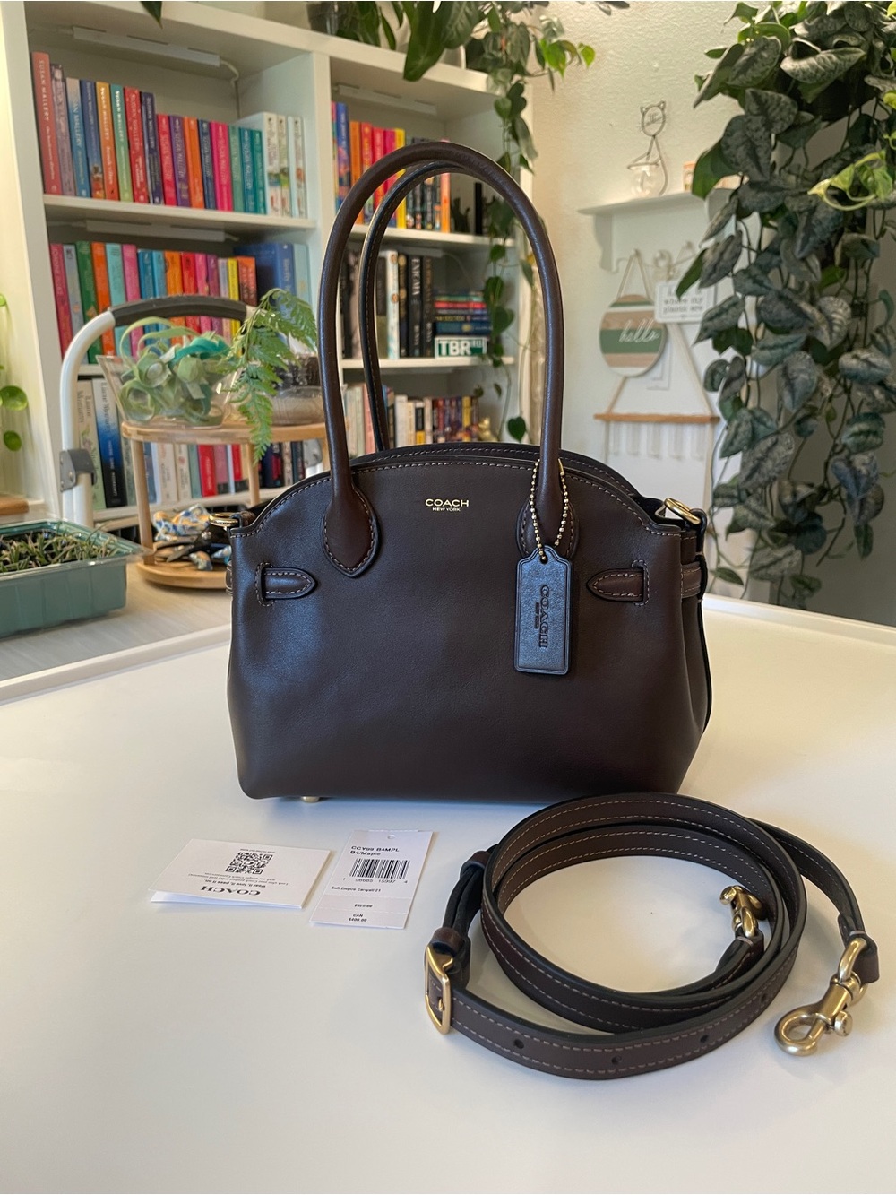 Coach empire 21 in maple *NWT